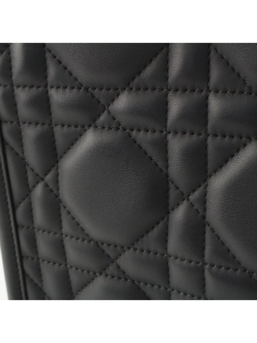 Dior Leather Micro Cannage Book Tote So Black Small - Picture 9 of 10